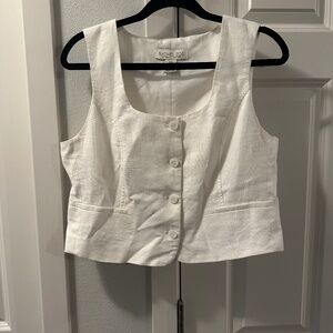 Linen vest top